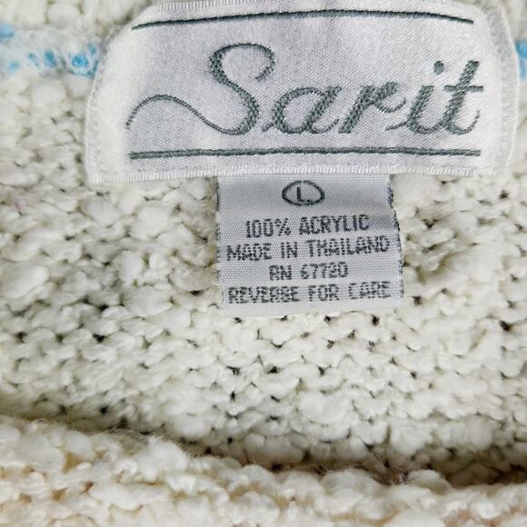 Vintage Sarit Blouse Coastal Grandma Preppy Twee - Picture 3 of 3